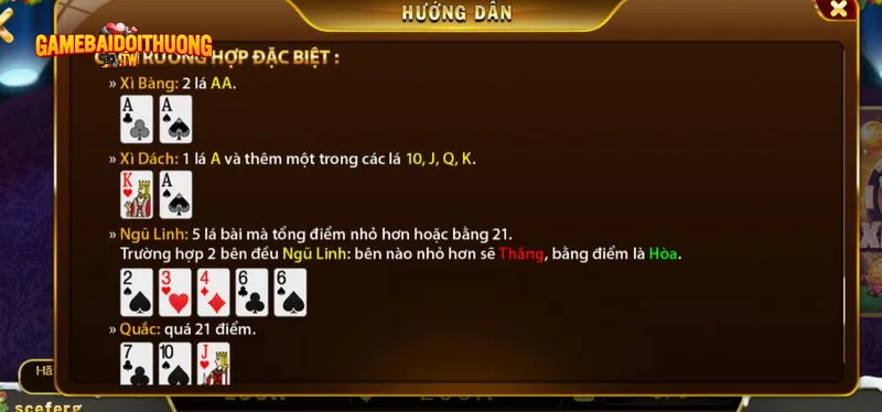 Trường hợp đặc biệt xuất hiện trong bài xì dách Go88